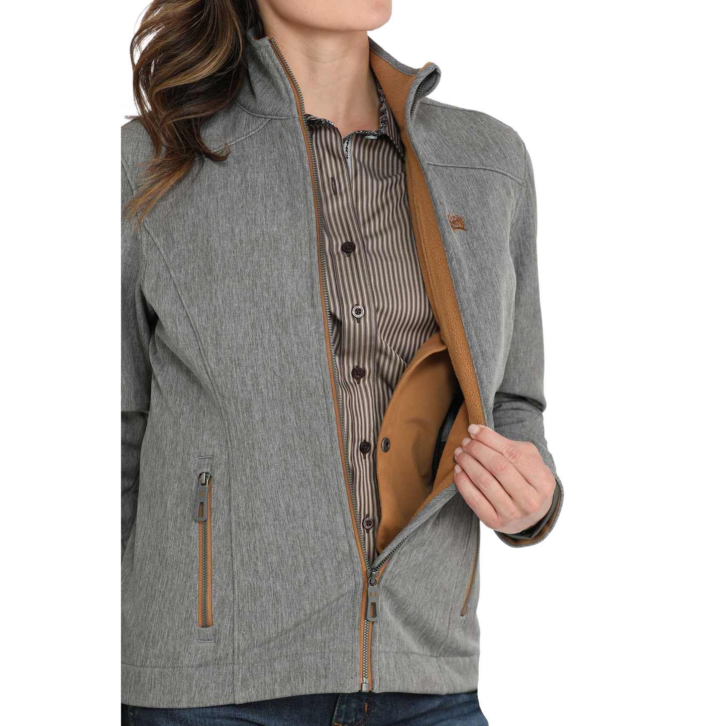 Cinch Ladies Concealed Carry Bonded Charcoal Jacket MAJ9856004