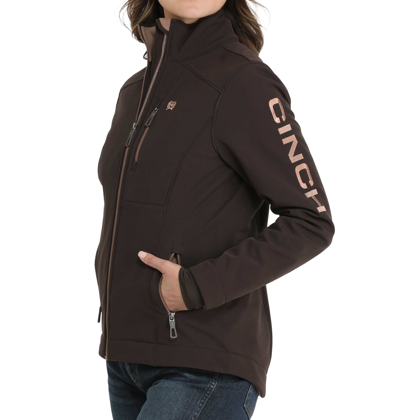 Cinch Ladies Brown Concealed Carry Bonded Jacket MAJ9856006