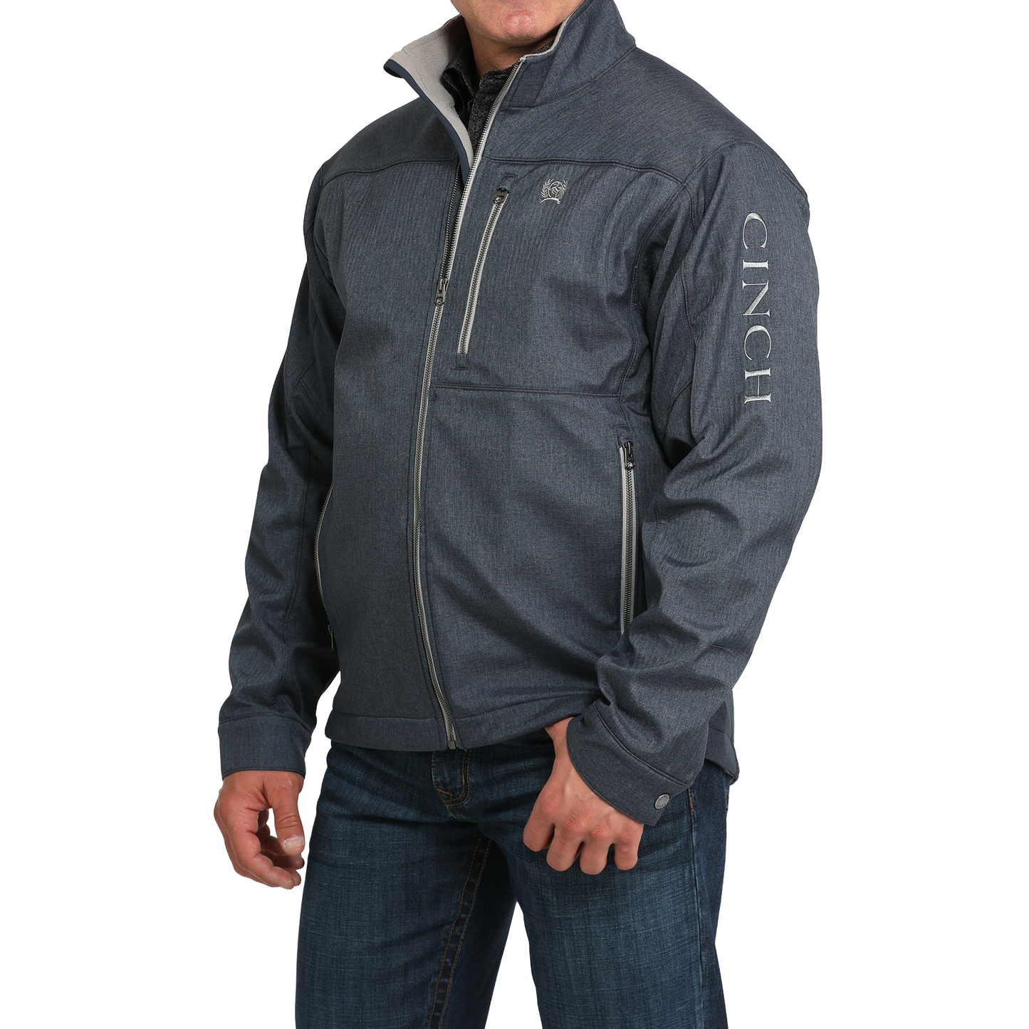 Cinch Men's Navy Concealed Carry Bonded Jacket MWJ1537007