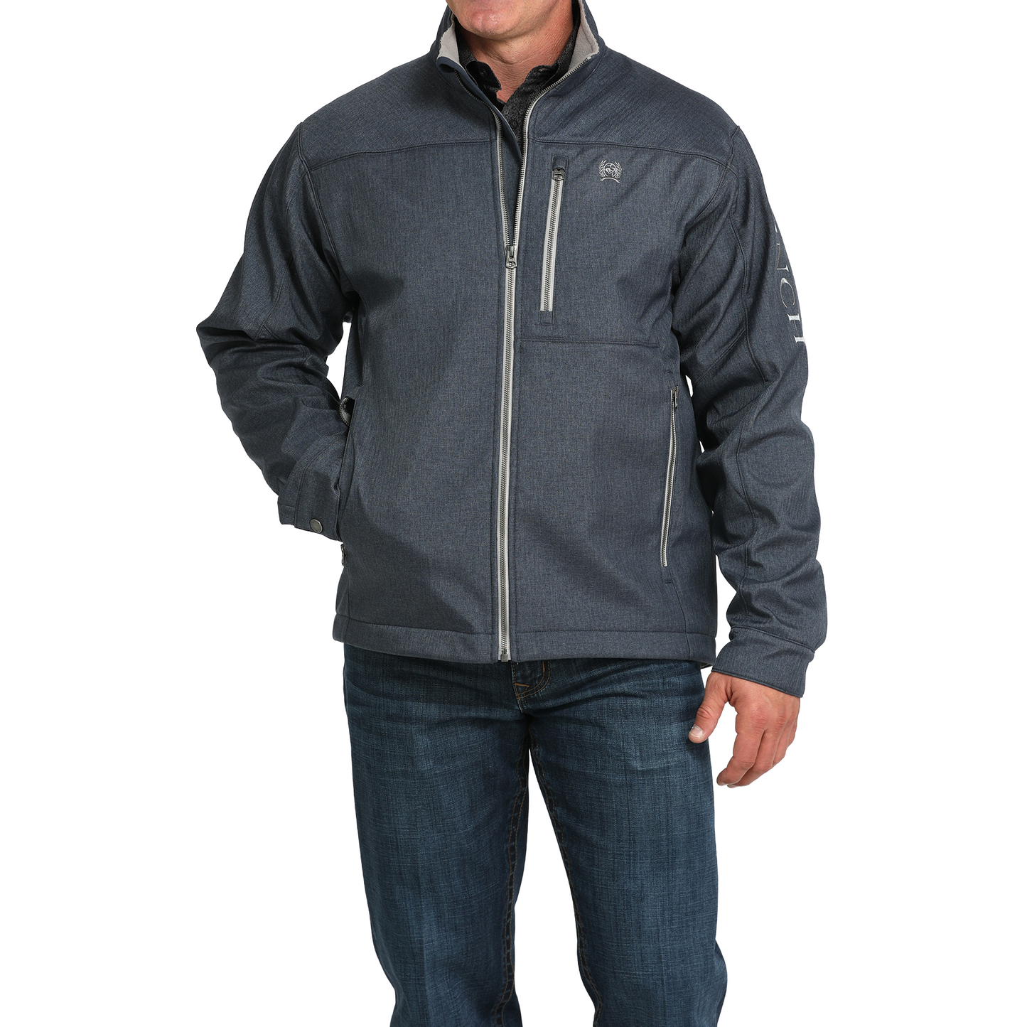 Cinch Men's Navy Concealed Carry Bonded Jacket MWJ1537007