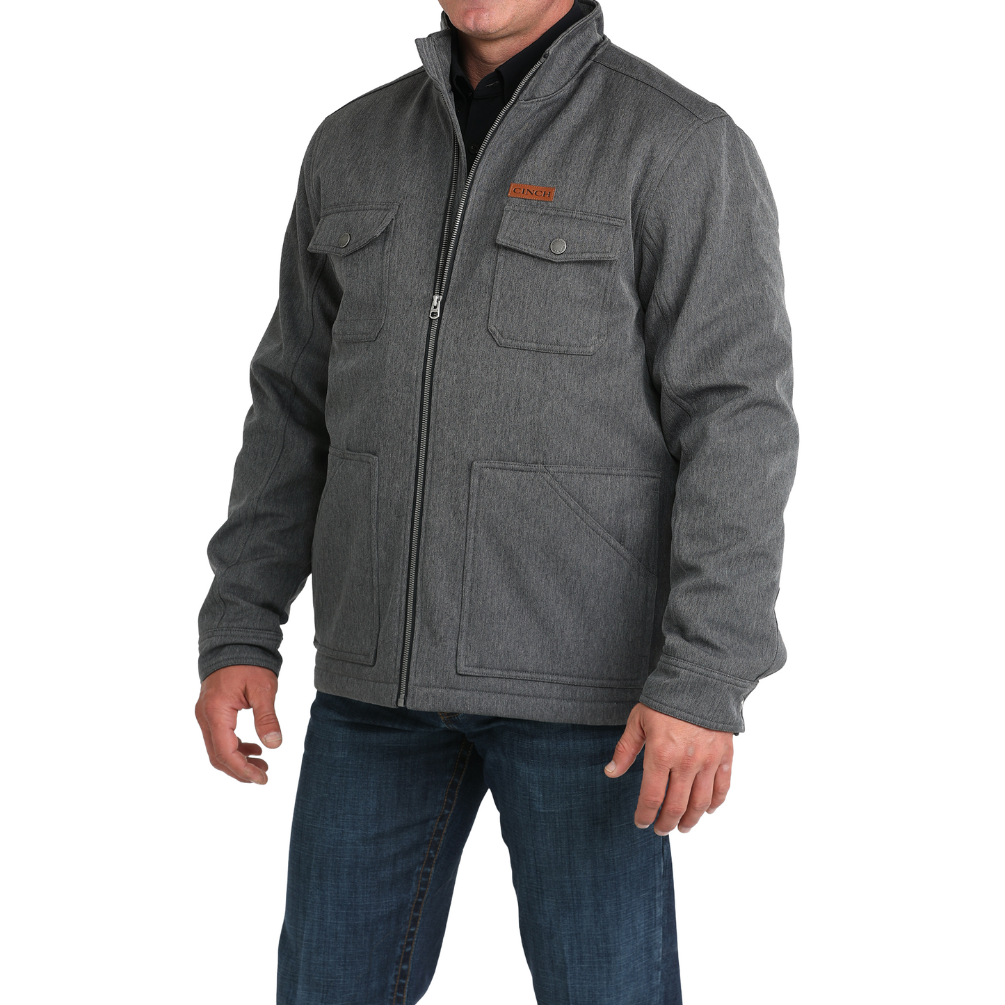 Cinch Men's Concealed Carry Grey Bonded Jacket MWJ1566005