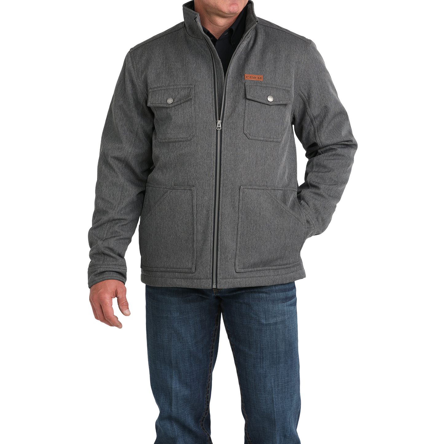 Cinch Men's Concealed Carry Grey Bonded Jacket MWJ1566005