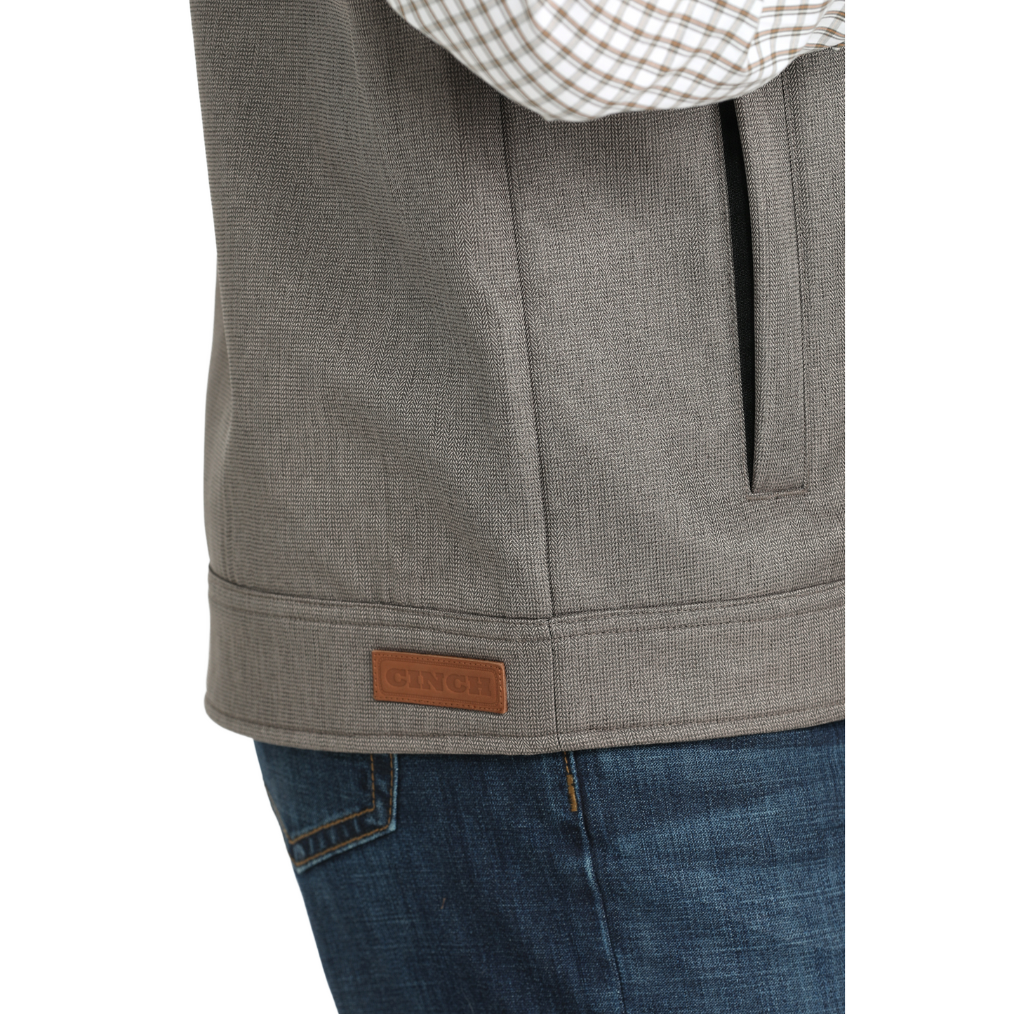 Cinch Men's Brown Zip Conceal Carry Vest MWV1592004