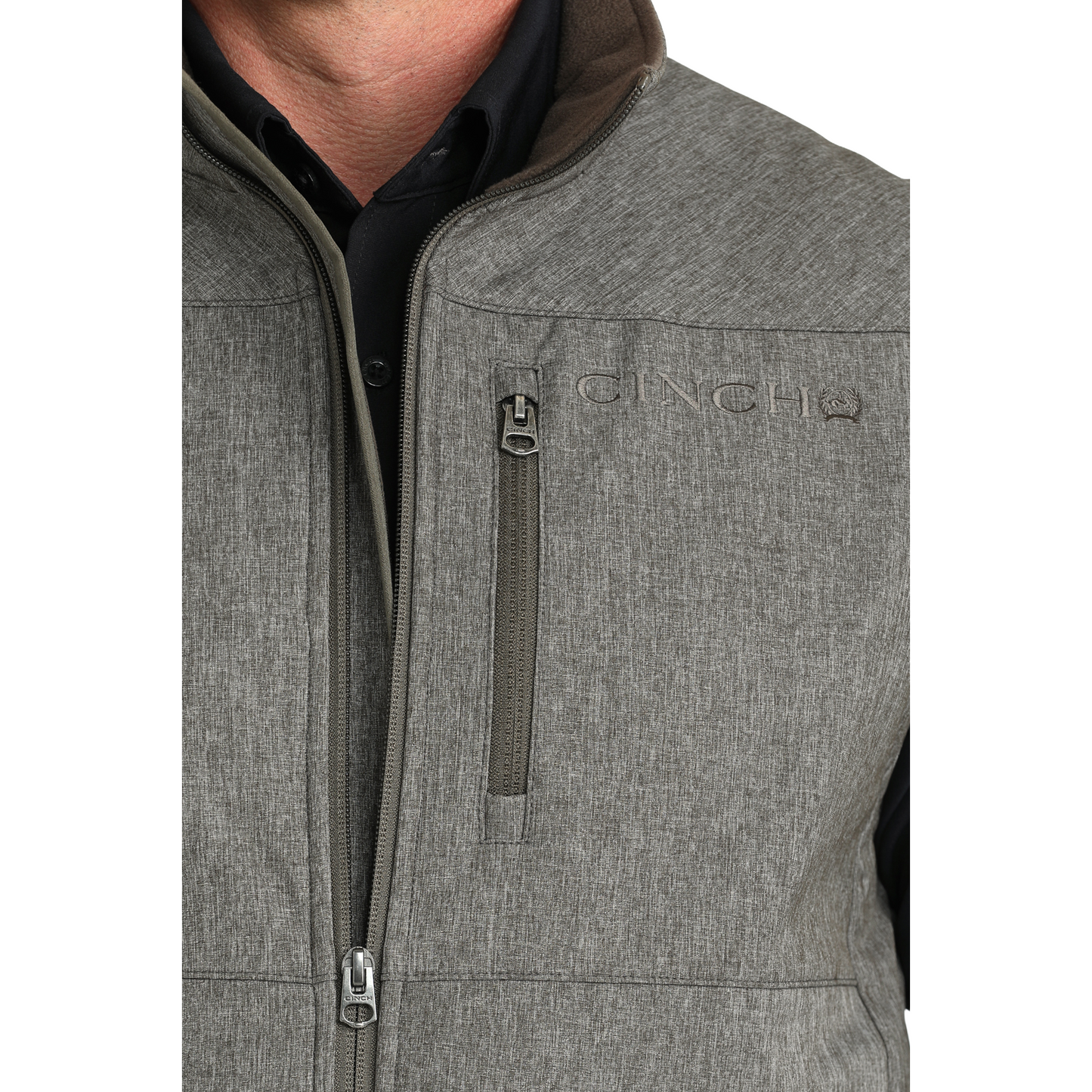 Cinch Men's Concealed Carry Olive Bonded Vest MWV1541011