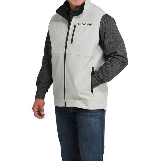 Cinch Men's Light Grey Bonded Vest MWV1515027