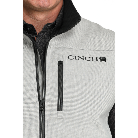 Cinch Men's Light Grey Bonded Vest MWV1515027