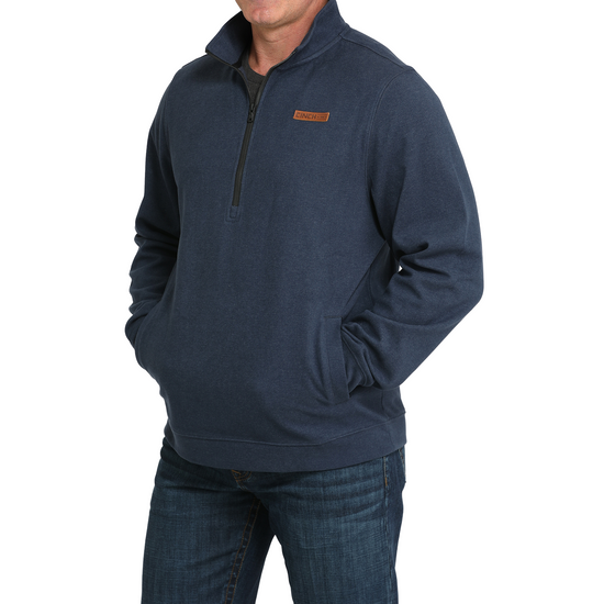 Cinch Men's Navy 1/2 Zip Fleece Pullover MWK1913004