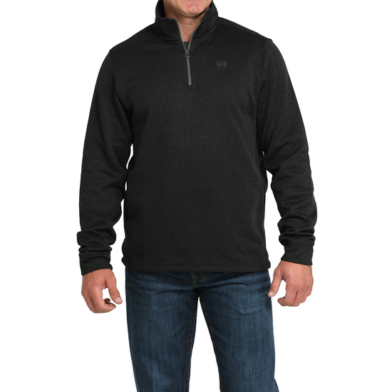Cinch Men's Black Ribbed 1/4 Zip Pullover MWK1080019