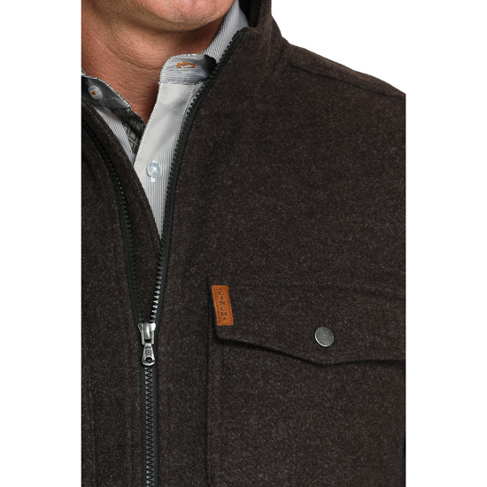Cinch Men's Brown Full Zip Shacket MWJ1907004