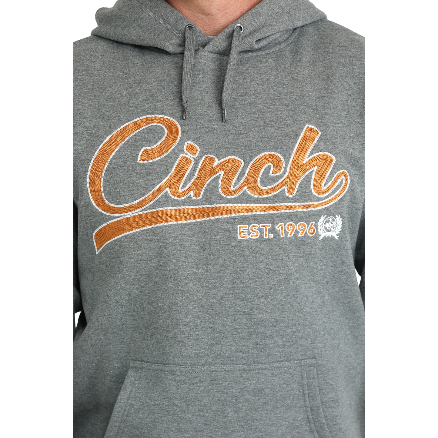 Cinch Men's Charcoal Grey Logo Hoodie MWK1206032