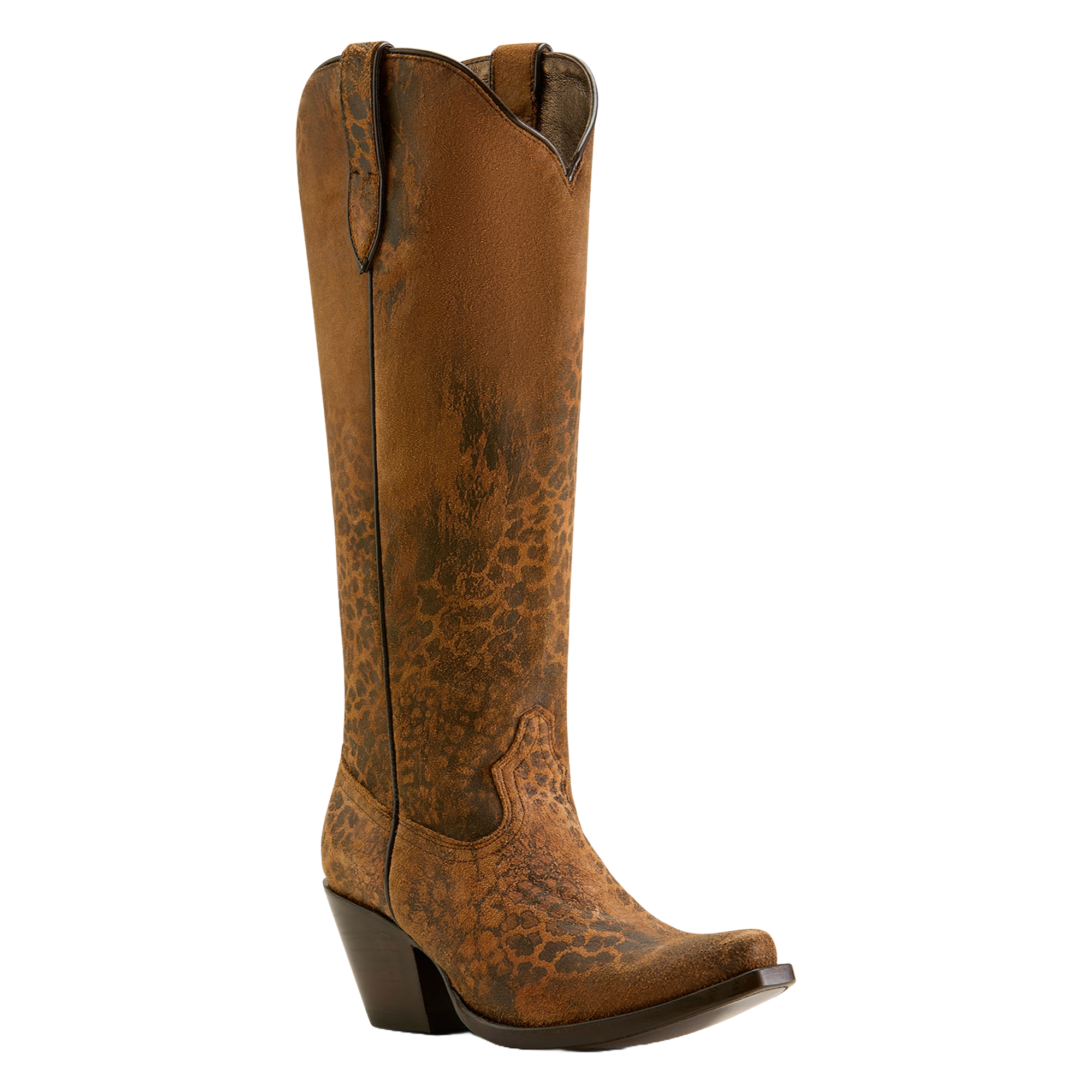 Ariat Ladies Casanova X Toe Distressed Leopard Western Boot 10063993