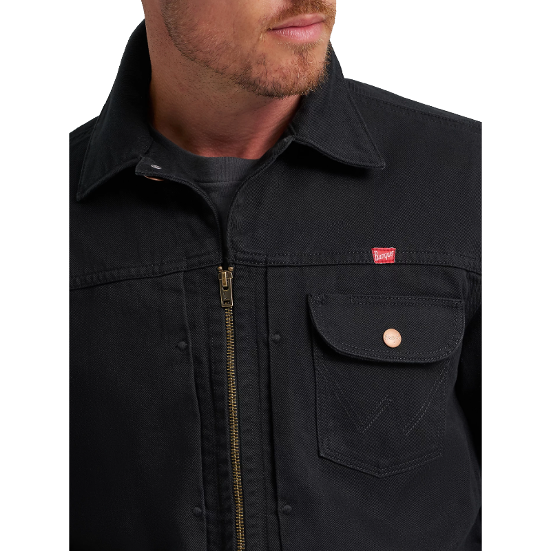 Wrangler Men's X Coors Beer Graphic Washed Black Jacket 112373828