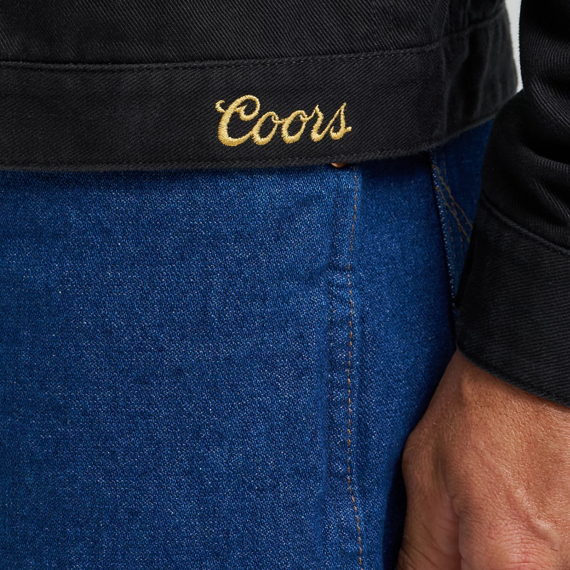 Wrangler Men's X Coors Beer Graphic Washed Black Jacket 112373828