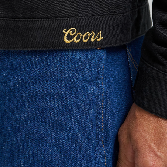 Wrangler Men's X Coors Beer Graphic Washed Black Jacket 112373828