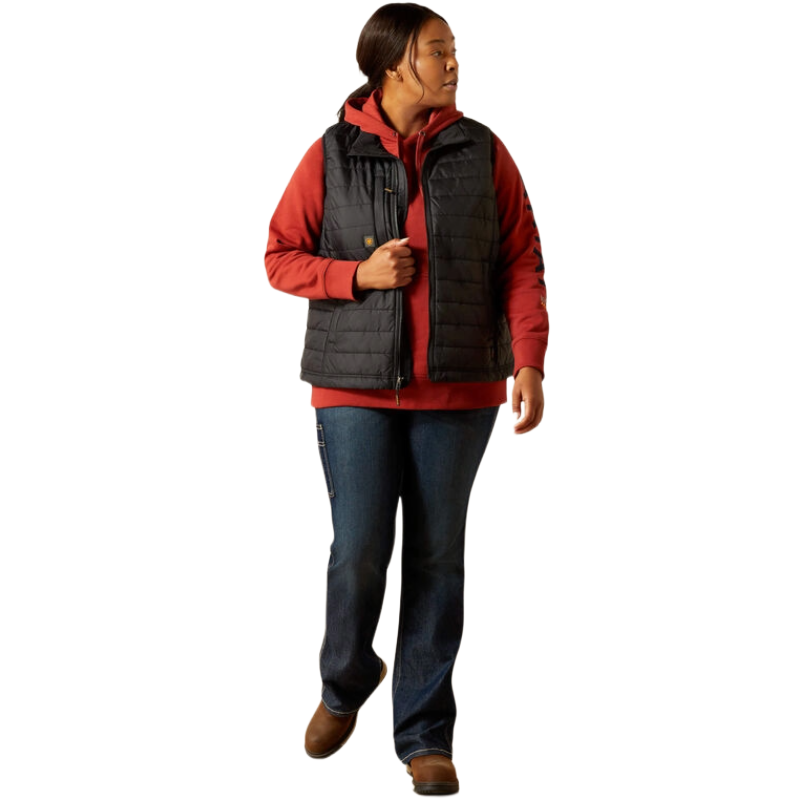 Ariat Ladies Rebar Cordura Ripstop Black Insulated Vest 10062722