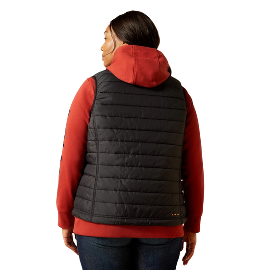 Ariat Ladies Rebar Cordura Ripstop Black Insulated Vest 10062722