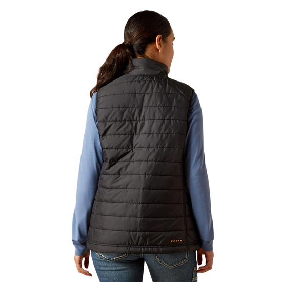Ariat Ladies Rebar Cordura Ripstop Black Insulated Vest 10062722