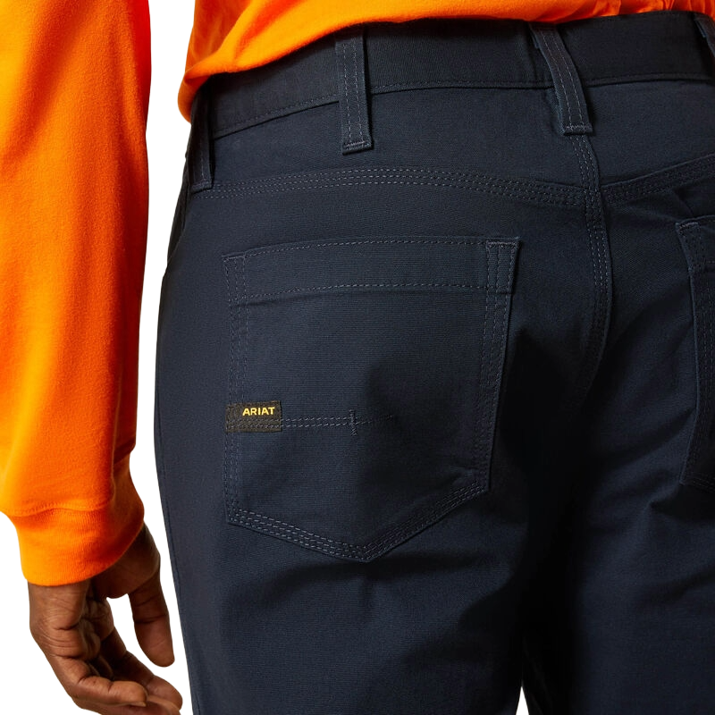 Ariat Men's Rebar M4 Straight Made Tough Dark Navy Work Pants 10063785