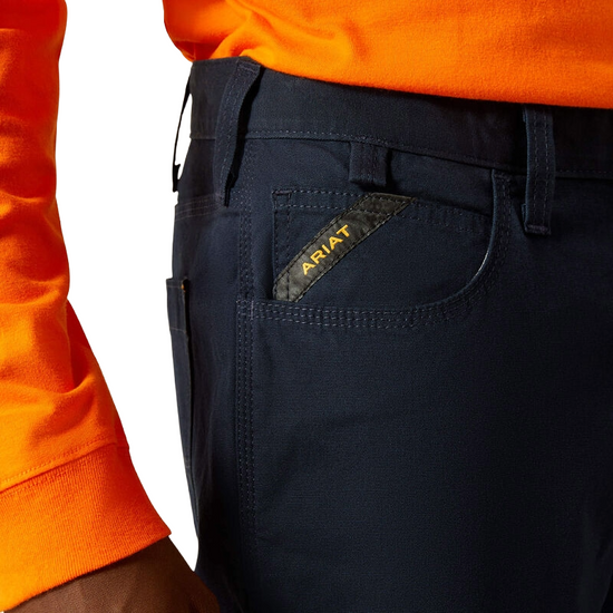 Ariat Men's Rebar M4 Straight Made Tough Dark Navy Work Pants 10063785