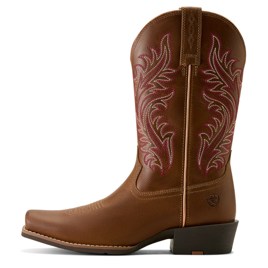 Ariat Ladies Round Up Narrow Cutter Toe Sorrel Crunch Western Boots 10064076