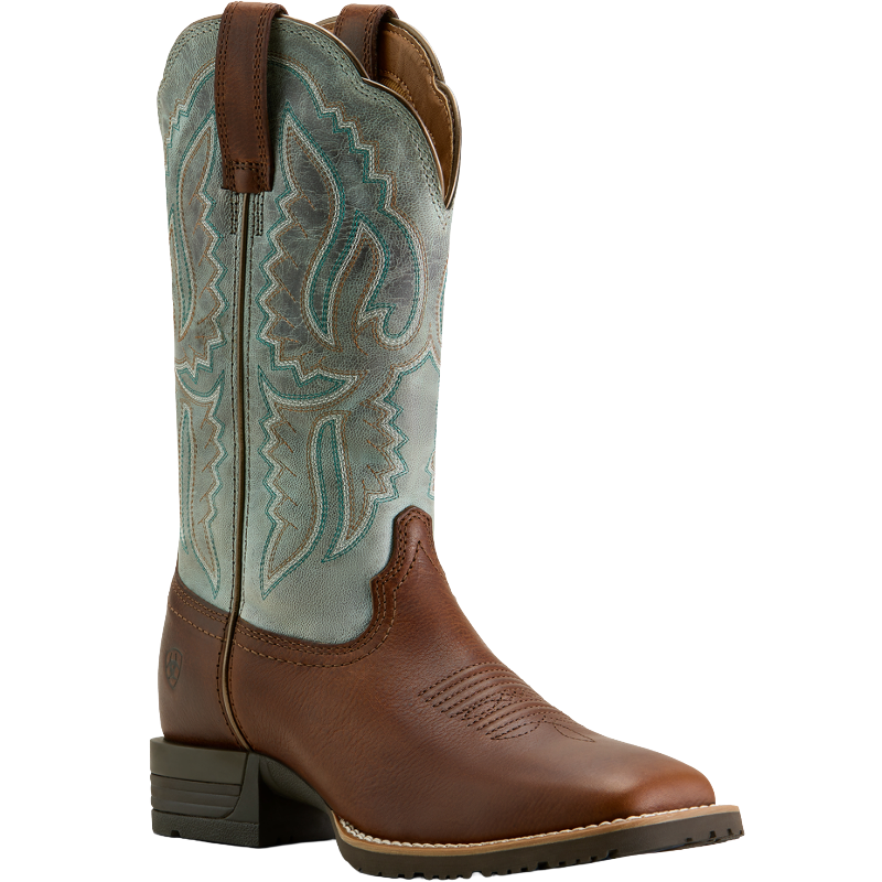 Ariat Ladies Hybrid Ranchwork Peanut Western Boots 10064003