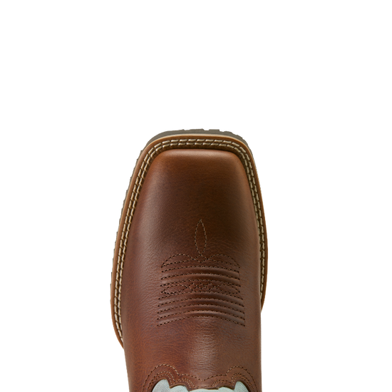 Ariat Ladies Hybrid Ranchwork Peanut Western Boots 10064003