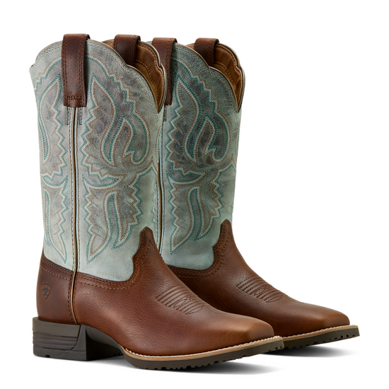 Ariat Ladies Hybrid Ranchwork Peanut Western Boots 10064003
