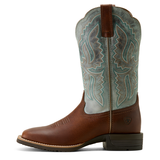 Ariat Ladies Hybrid Ranchwork Peanut Western Boots 10064003