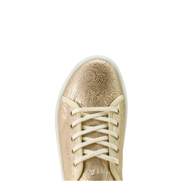 Ariat Ladies Skylar Floral Embossed Pearl White Platform Shoe 10063887