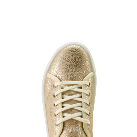 Ariat Ladies Skylar Floral Embossed Pearl White Platform Shoe 10063887