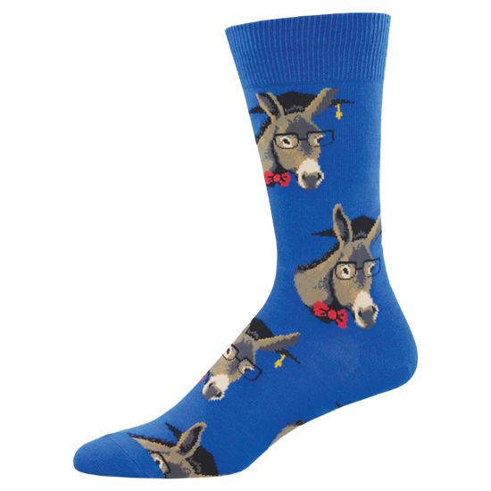 SockSmith Men's "Smart A**" Blue Crew Socks MNC1629-BLU