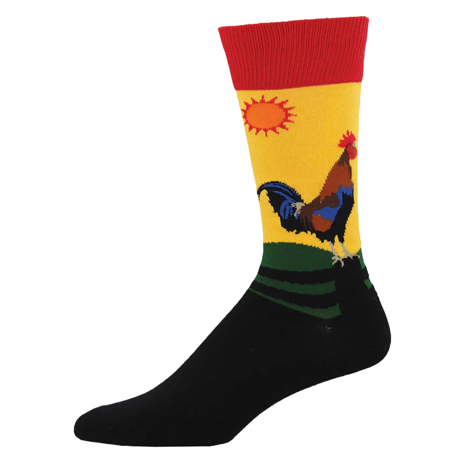 SockSmith Men's Early Riser Morning Gold Crew Socks MNC600-MGG