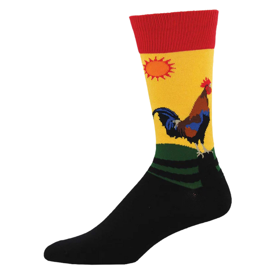 SockSmith Men's Early Riser Morning Gold Crew Socks MNC600-MGG