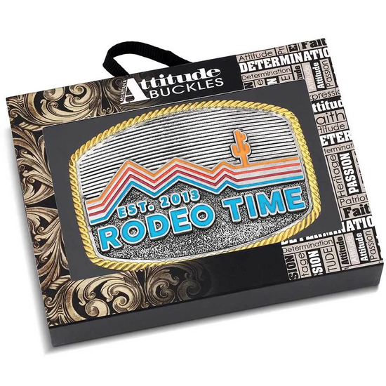 Montana Silversmiths Retro Rodeo Time Attitude Buckle A1042DB