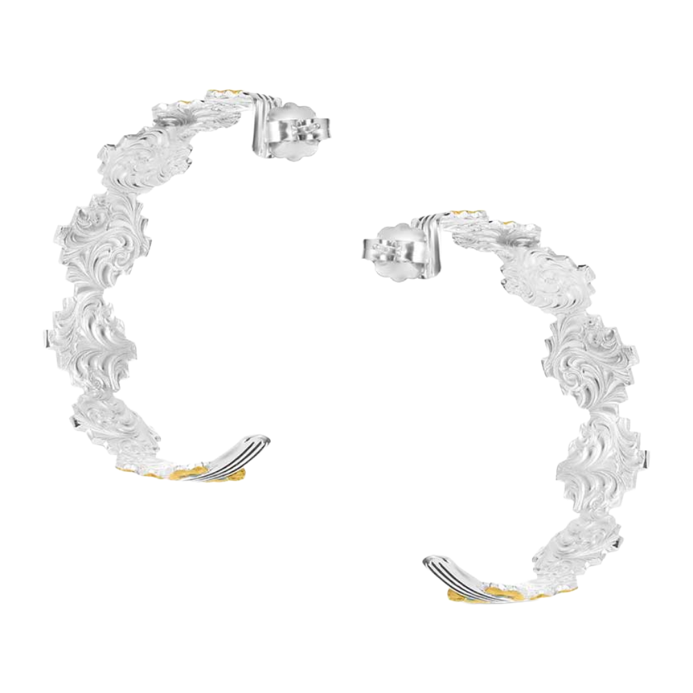 Montana Silversmiths Ladies Painted Sky Hoop Earrings ER6154