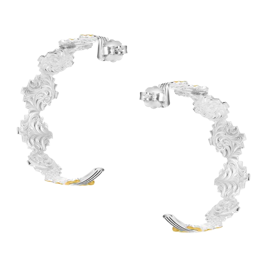 Montana Silversmiths Ladies Painted Sky Hoop Earrings ER6154