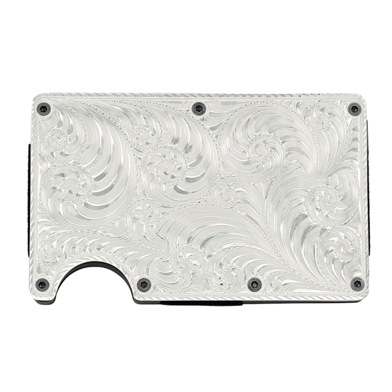 Montana Silversmiths Silver Credit Card & Cash Case CRCARD1