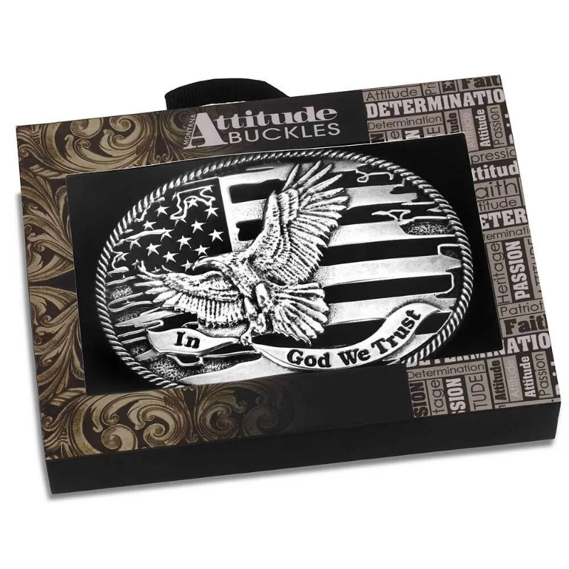 Montana Silversmiths Forged In Freedom Belt Buckle A1063S