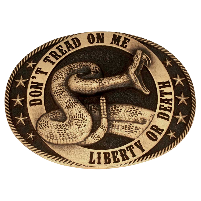 Montana Silversmiths Liberty Or Death Heritage Belt Buckle A1064C