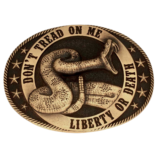 Montana Silversmiths Liberty Or Death Heritage Belt Buckle A1064C