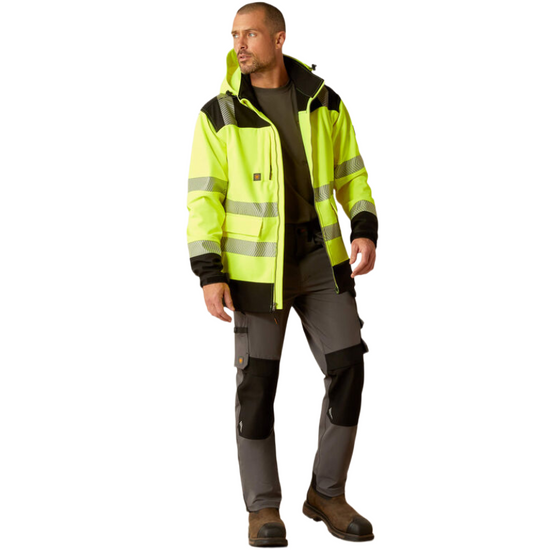 Ariat Men's Rebar Hi-Vis Yellow Softshell Jacket 10046407