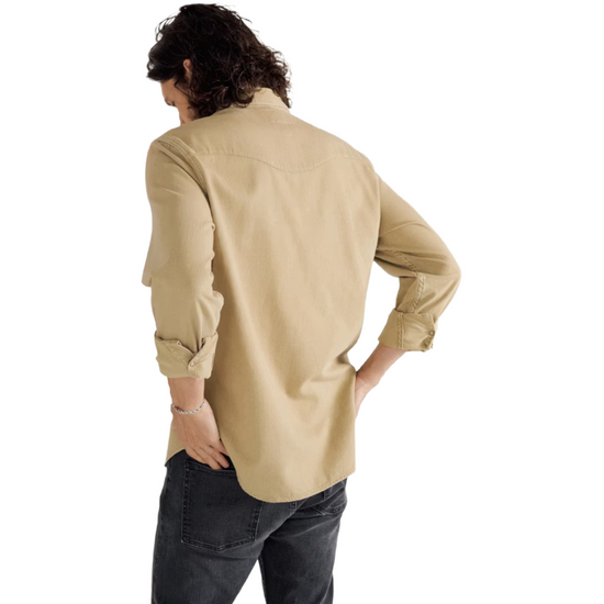 Tecovas Men's Coriander Brown Denim Button Down Shirt 40400COR