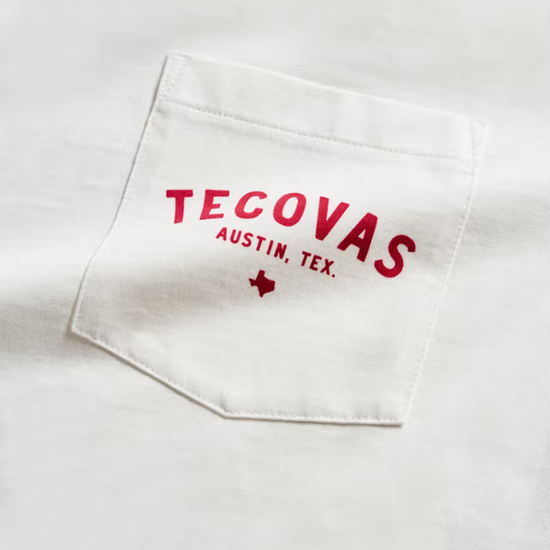 Tecovas Men's Fine Makers Graphic Bone White & Red T-Shirt 40382BNR