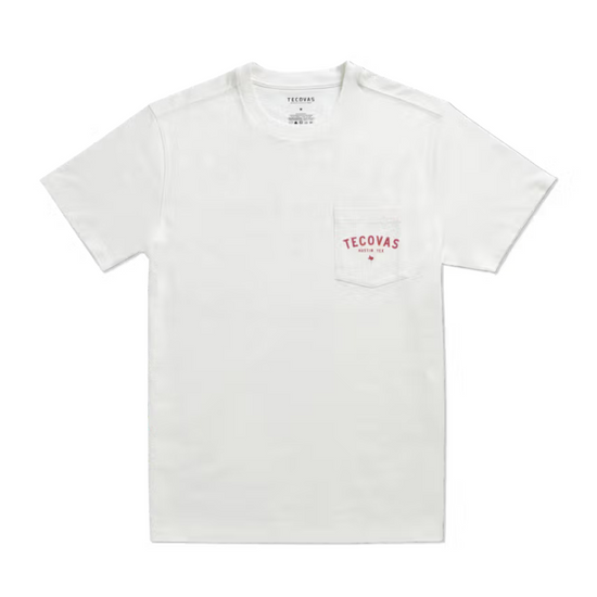 Tecovas Men's Fine Makers Graphic Bone White & Red T-Shirt 40382BNR