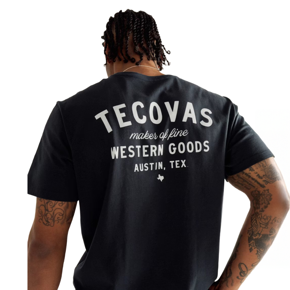 Tecovas Men's Fine Makers Graphic Black & Bone T-Shirt 40382BKB