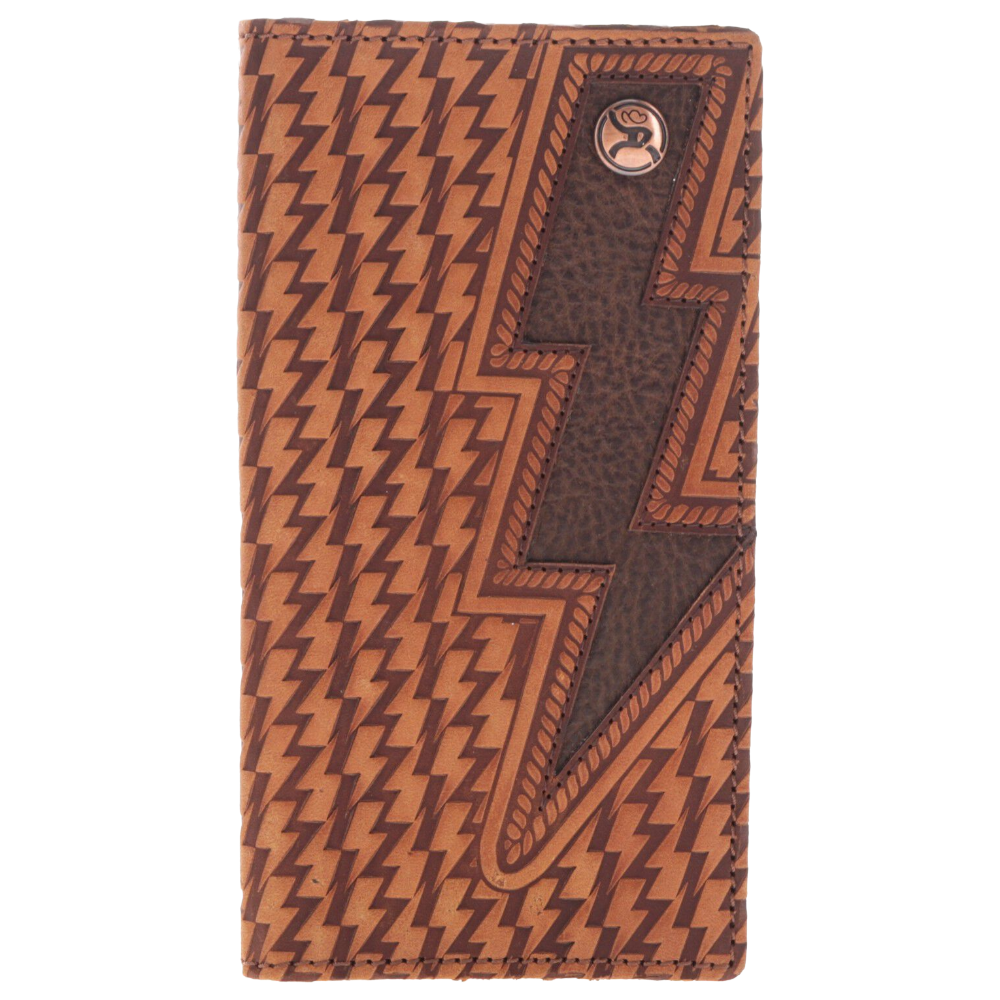 Hooey Men's Zemi Tan Lighting Bolt Rodeo Wallet RW016-TNBR