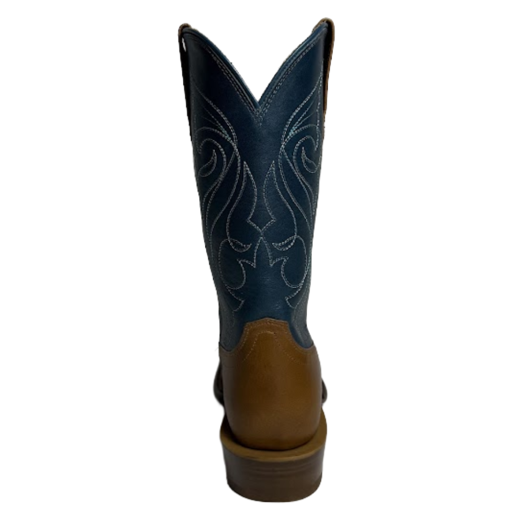 Tecovas Ladies The Maggie Crest Tan & Teal Western Boot 20079TTL