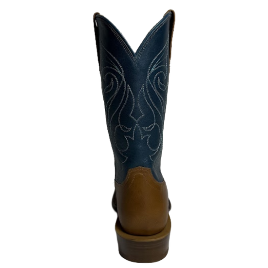 Tecovas Ladies The Maggie Crest Tan & Teal Western Boot 20079TTL