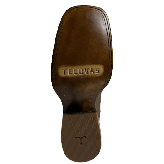 Tecovas Ladies The Maggie Crest Tan & Teal Western Boot 20079TTL