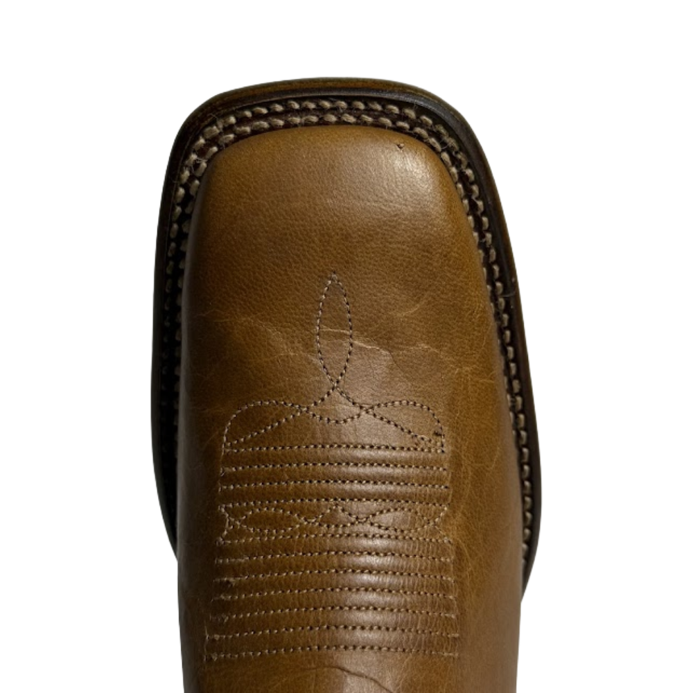 Tecovas Ladies The Maggie Crest Tan & Teal Western Boot 20079TTL